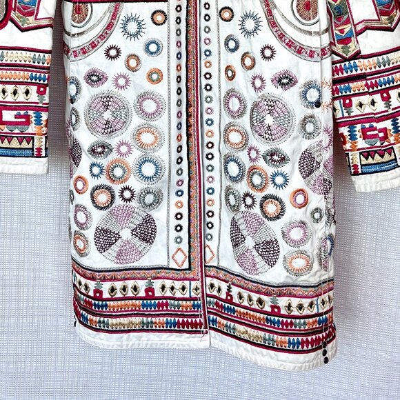 $635 Firm Vintage Y2k Johnny Was Embroidered Jacket Studded Biya Two Ten Ten … - Picture 5 of 16